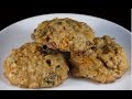 Galletas de avena con pasas y nueces / Galletas bajas en grasa