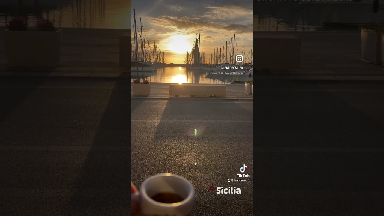 SUNset in SICILY ☀️ ☕️