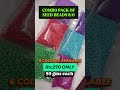 ₹270 Only 👆Combo pack 🎨VIBRANT SEED BEADS 8/0 #wholesale #jewellerymaking #jewelleryrawmaterials