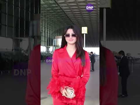 Urvashi Rautela flaunts her vibrant red Co-ord set at the airport || DNP ENTERTAINMENT