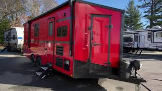 2021 Stealth Nomad Victory Red 22FK Toy Hauler Travel Trailer Tour | Tri State RV, Anna IL