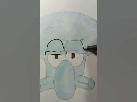 How to draw Squidward Easy - YouTube
