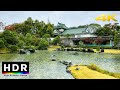 【4K HDR】Rainy Walk in Toyama Castle Park 富山城址公園 - Japan Walking Tour -2020