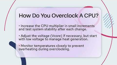 How Do You Overclock A CPU? - Your Computer Companion