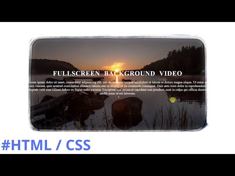 Full screen background video HTML CSS | Computer Science