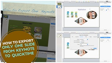 How to Export Only One Animated Slide From Keynote to Quicktime Video