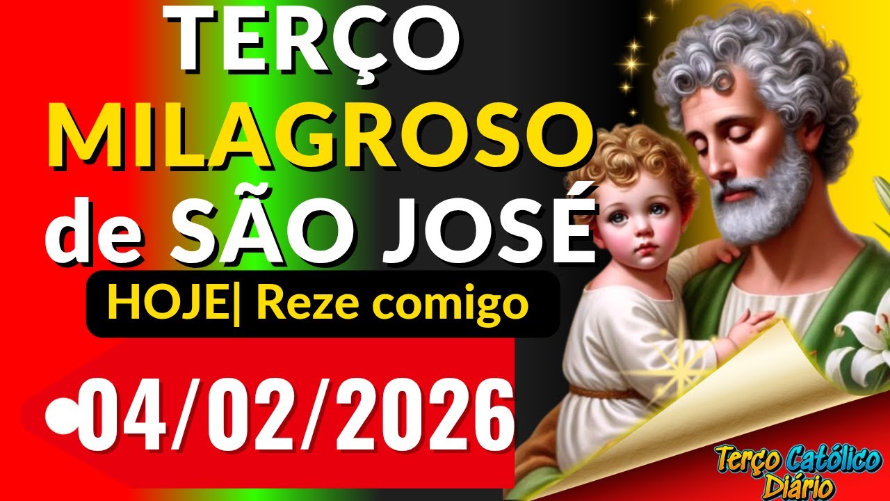 TERÇO MILAGROSO DE SÃO JOSÉ HOJE- REZE AGORA MESMO