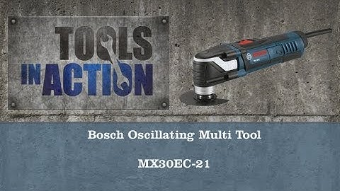 Bosch Multi-X  Oscillating Tool-Free System - MX30EC-21