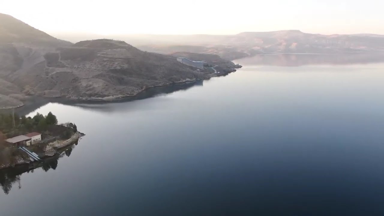 Fırat Nehri, Nizip-Birecik Barajı Drone Çekim Gaziantep,Şanlıurfa