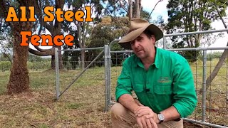 All Metal Fence Build Using Only Hand Tools. Whites and Fencestay