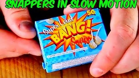 "Snappers" Fireworks Exploding at 62,000fps Slow Motion | Slow Mo Lab