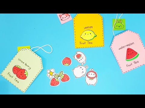 Video Tự làm TÚI ĐỰNG STIKCER hình túi trà| Diy Teabag... - youtube