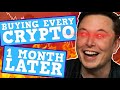 BUYING EVERY CRYPTO - What happened After 1 Month - Elon's Crypto Crash Is Perfectly Balanced