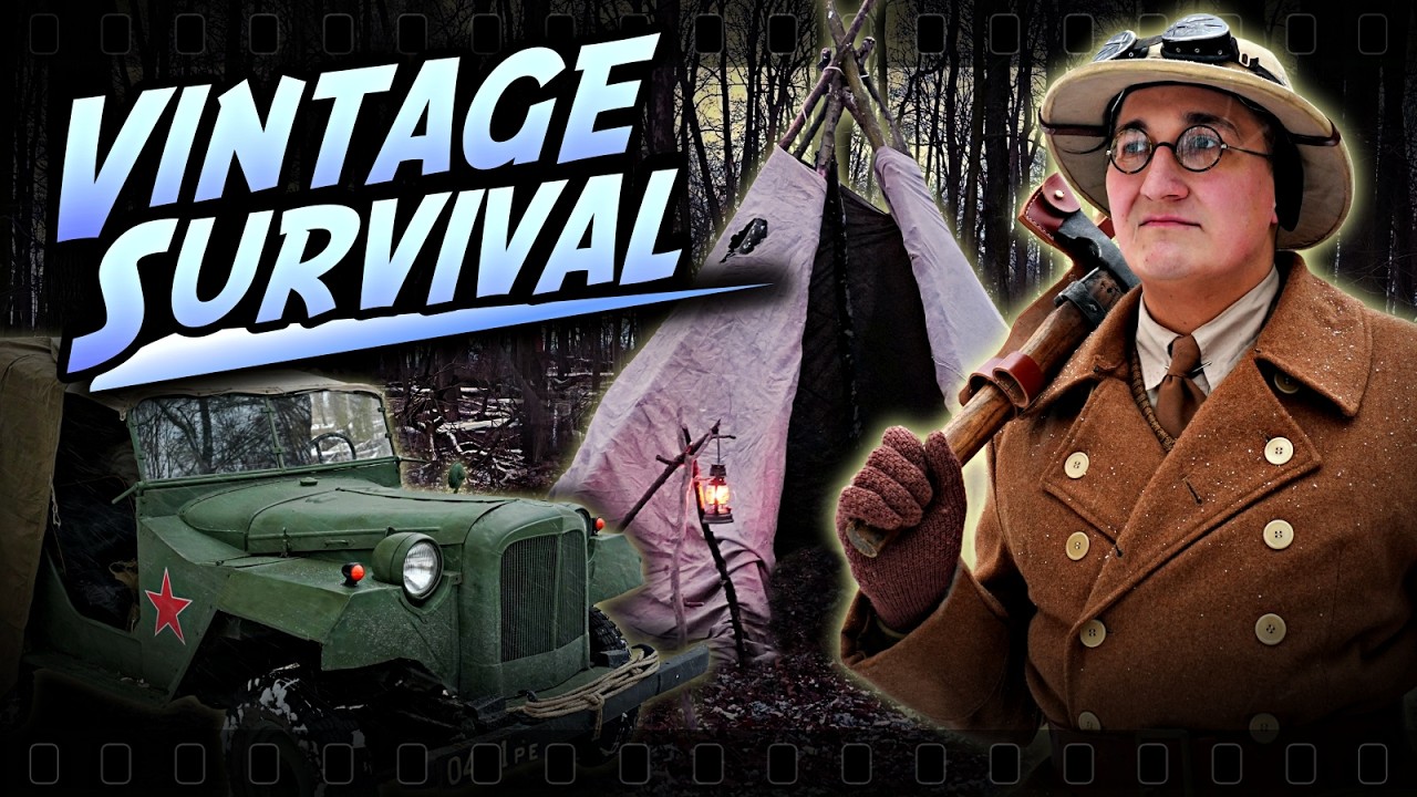 FAST ERFROREN - Vintage Survival - im Winter mit historischer Ausrüstung