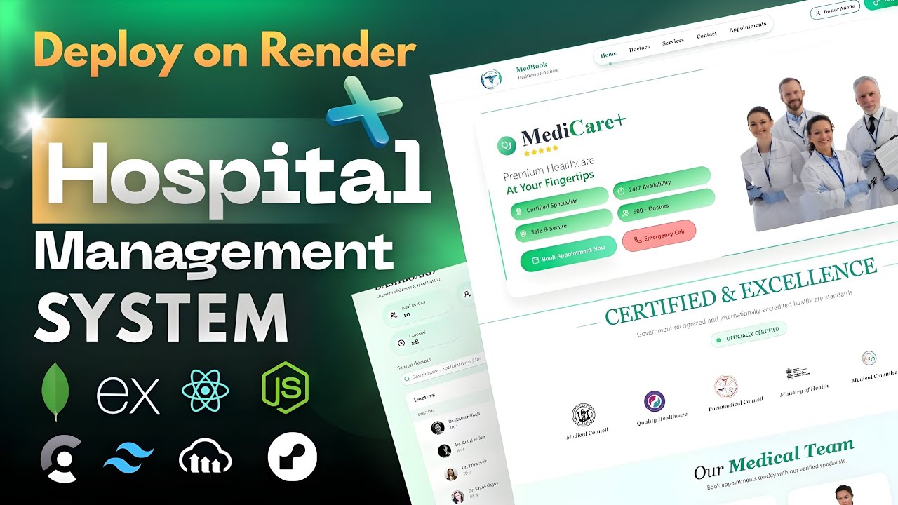 How to Deploy Hospital Management System on Render | Full stack MERN ...