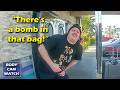 The Moment Man Tells Police There's a Bomb in His Bag