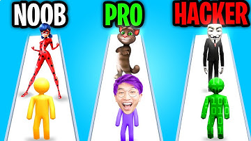 Can We Go NOOB vs PRO vs HACKER In JOIN CLASH 3D!? (FINAL BOSS?!)