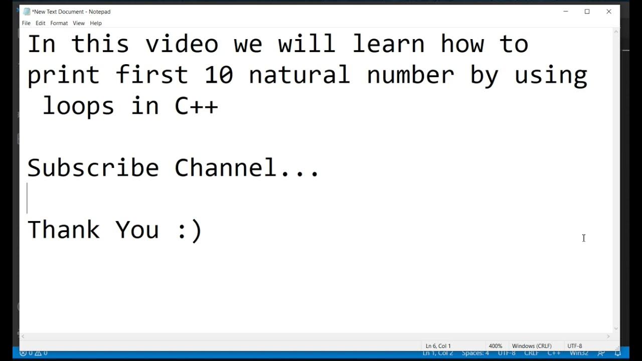 How to print first 10 natural numbers by using concept of (for/while ...