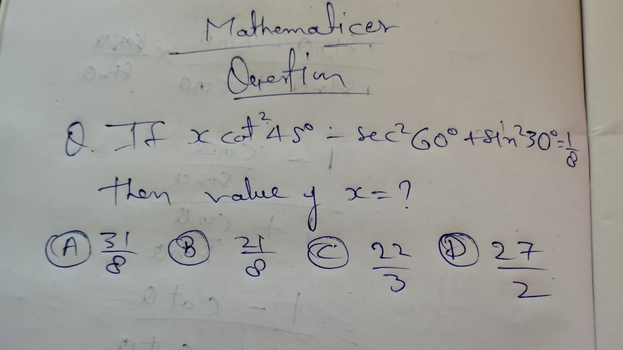 Trigonometry question part+11, #maths #education - YouTube