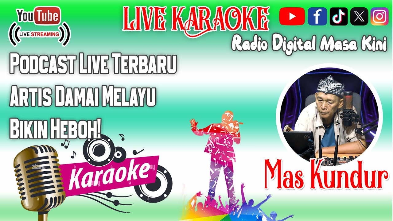 Live Podcast Indonesia: Artis Damai Melayu Tampil Seru & Menghibur