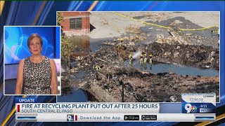 No damage to Paisano Bridge after recycling plant fire