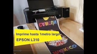 IMPRIME HASTA 1metro SUBLIMACION EPSON L310 - YouTube