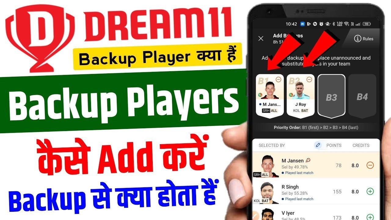 Substitute Player In Dream11 Dream11 Substitute Dream11 New Updates