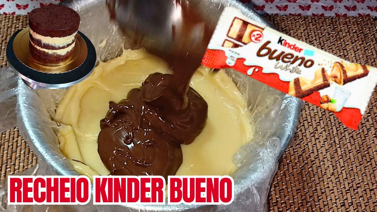 Recheio Kinder Bueno para bolo: Sabor incrível garantido!