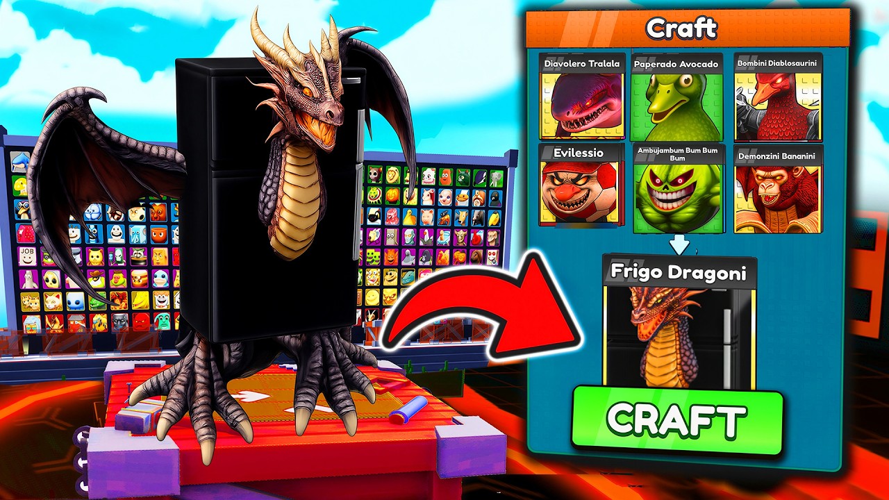 Как создать ВСЕ НОВЫЕ BRAINROT в Craft A Brainrot!