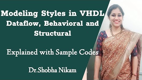Modeling styles(Dataflow, Behavioral and structural) in VHDL @CircuitrysimplifiedbyDr.Shobha