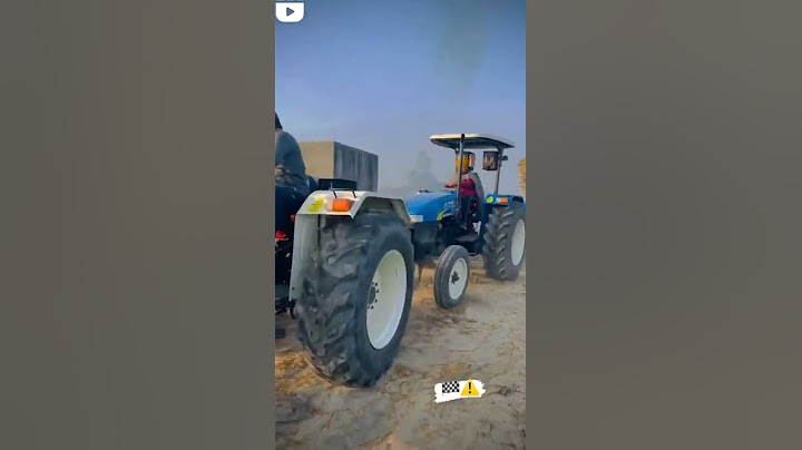 newholland 3630 and newholland 5500 3 tractor vs is fully loaded trolley with sugarcane