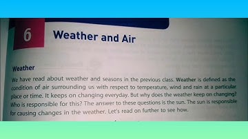 Viva/Class 4/ EVS/ Chapter 6/Weather and Air/ Part 1