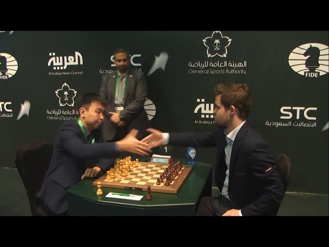 unfiltered) Magnus Carlsen Playing Blitz Online vs Warriors2019Champs(1500)  