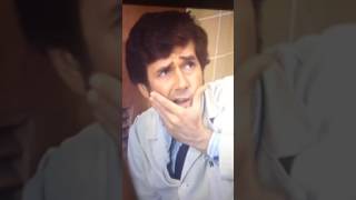EMERGENCY fight scene brackett gets knocked by idiot