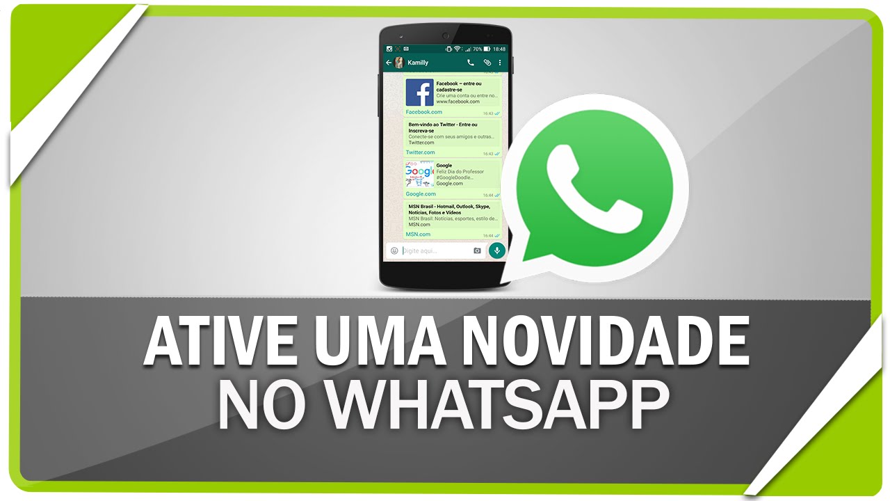 Como ativar uma pequena novidade no WhatsApp - YouTube