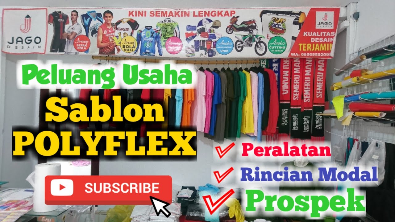 PELUANG USAHA  2022 Sablon  Polyflex  YouTube