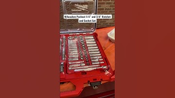Milwaukee Packout 1/4” and 3/8” Ratchet and Socket Set #cars #diy #tools #toolbox #mechanic