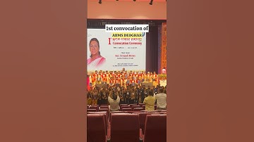1st convocation of AIIMS deoghar #neet #mbbs #medico #doctor #trending #viralvideo #shorts