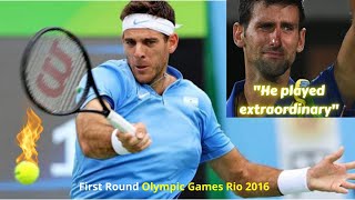 Tennis - The Day Del Potro Forehand was UNSTOPPABLE vs Djokovic! Olympics (with my Narrative) by Maxtennis 7,120 views 3 years ago 8 minutes, 50 seconds