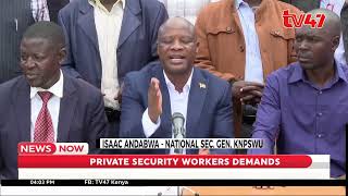 Private Security Workers Union calls for implementation of minimum salary