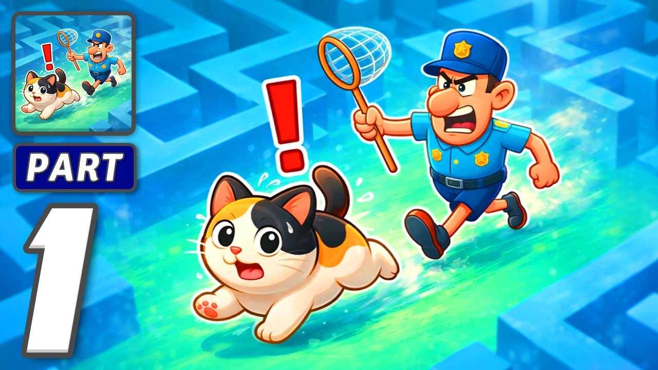 Purrfect Cat Escape: Hide Seek - Gameplay Walkthrough Part 1 - Paws On The Run (iOS, Android)