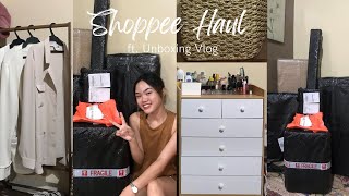 Shopee Room Decor Haul (minimalist furnitures, organizers, cabinet)