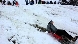 Flat Iron Mesa - Sledding Jump