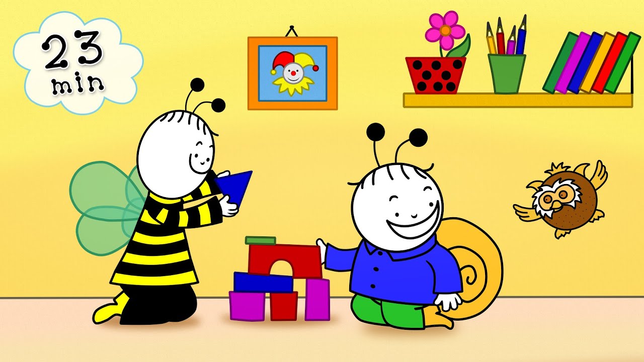 בילי וגלי - חברים, משחק לוח וסיפורים נוספים ▶ 5 פרקים מלאים | 23 דקות