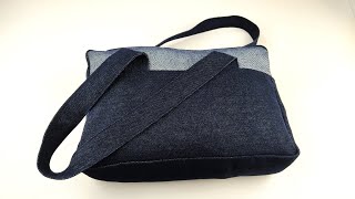 Bolso de Jeans o vaqueros 👜 Reciclamos pantalón ♻️👖 Fácil y paso a paso