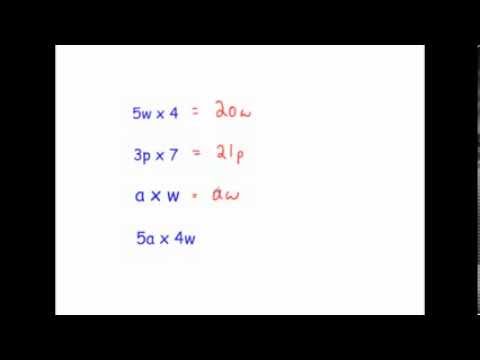 Multiplisere algebraiske termer - Corbettmaths