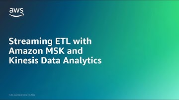 Streaming ETL with Amazon MSK and Kinesis Data Analytics | Amazon Web Services