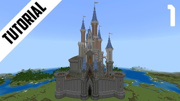 Minecraft: How to Build a Disney Castle Scarland (Step By Step) Part 1