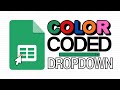 Color Code Your Data with Dropdown Lists (Google Sheets for Beginner’s)