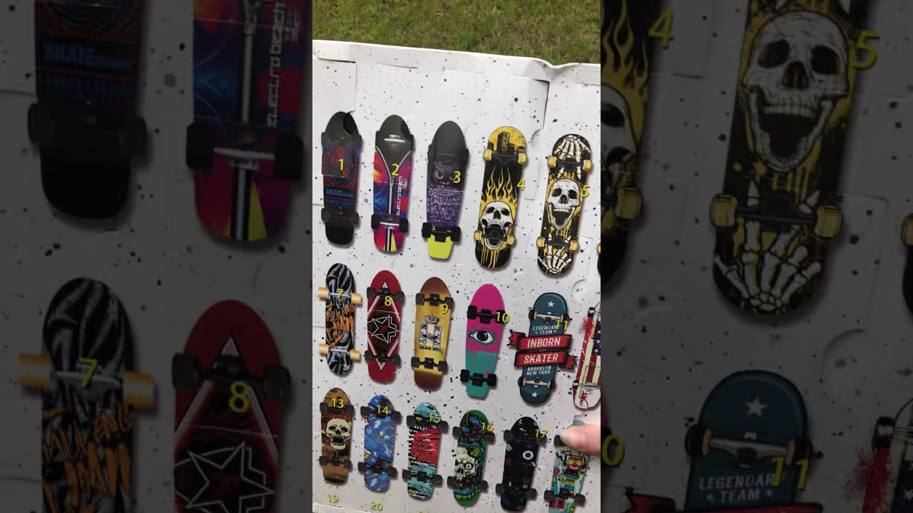 Fingerboard advent calendar day one through six - YouTube Fingerboard advent calendar day one through six - YouTube